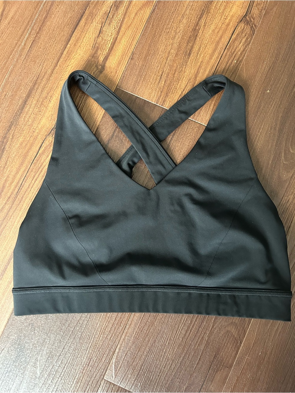 lululemon athletica Black Cross-Back Sports Bra